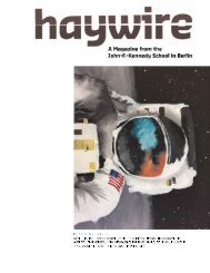 HAYWIRE ISSUE 8 FALL 2016