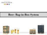 Vorteile des Beer Bag-in-Box Zapfsystem