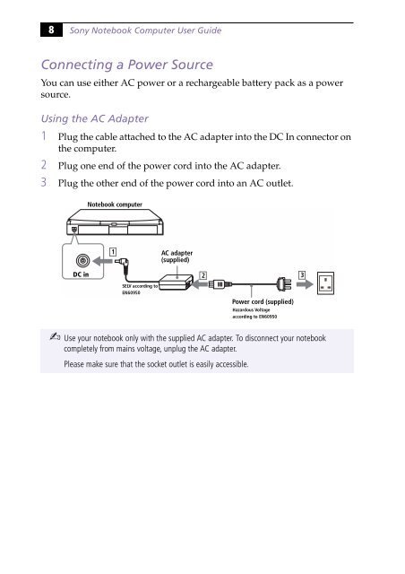 Sony PCG-745 - PCG-745 Istruzioni per l'uso Inglese