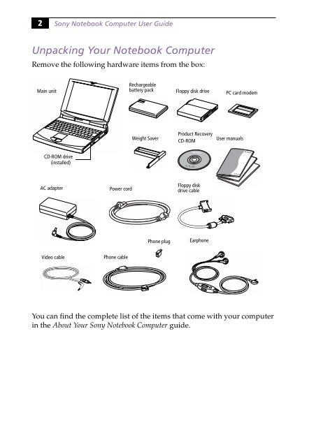 Sony PCG-745 - PCG-745 Istruzioni per l'uso Inglese