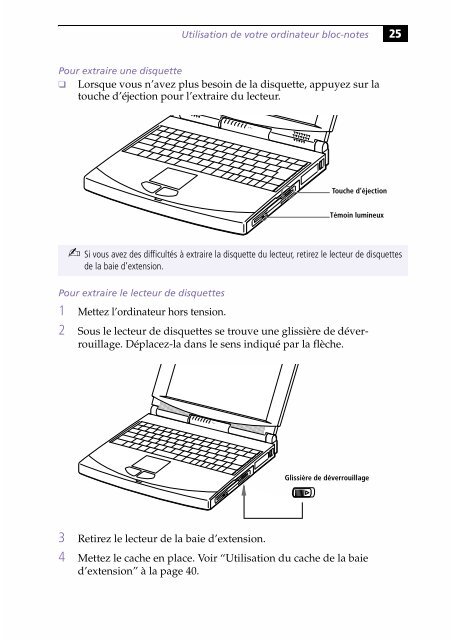 Sony PCG-745 - PCG-745 Istruzioni per l'uso Francese