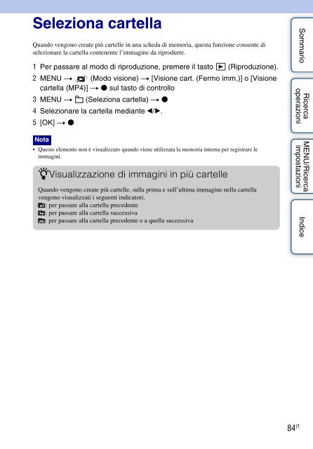 Sony DSC-HX5V - DSC-HX5V Istruzioni per l'uso