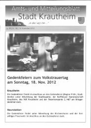 Amtsblatt vom 16.11.2012 - Stadt Krautheim