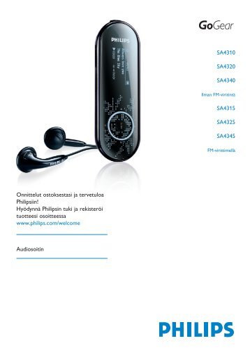 Philips Baladeur audio Ã  mÃ©moire flash - Mode dâemploi - FIN