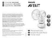 Philips Avent Tire-lait manuel - Mode dâemploi - ASP