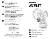 Philips Avent Tire-lait manuel - Mode dâemploi - DEU