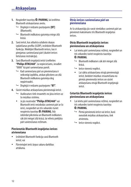 Philips Microcha&icirc;ne - Mode d&rsquo;emploi - LAV