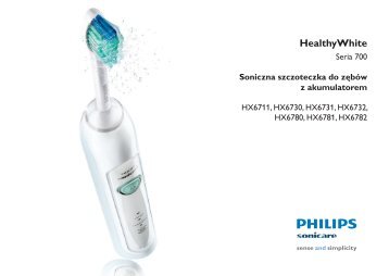 Philips Sonicare HealthyWhite Brosse Ã  dents Ã©lectrique - Mode dâemploi - POL