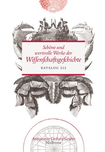 Schöne und wertvolle Werke der Wissenschaftsgeschichte - Katalog 212