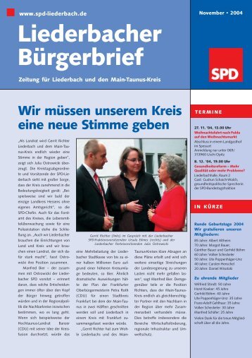 Liederbacher Bürgerbrief - SPD Main-Taunus