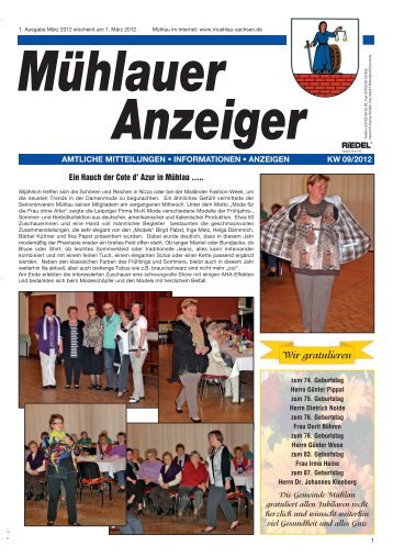 Mühlauer Anzeiger - Burgstädt