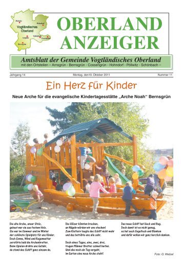 OBERLAND ANZEIGER - Gemeinde Vogtländisches Oberland