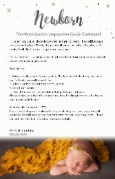 2017 Newborn Prep Guide Page 3