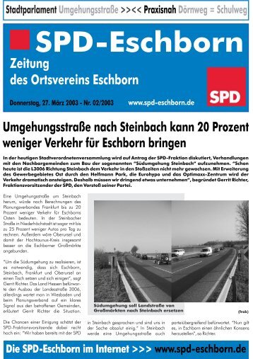 Donnerstag, 27. März 03 - SPD Eschborn