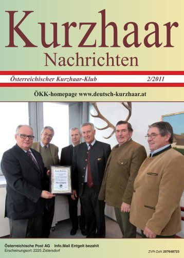 Österreichischer Kurzhaar-Klub 2/2011 - Österreichische Kurzhaar ...