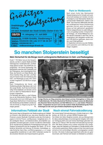 Gröditzer Stadtzeitung - Stadt Gröditz