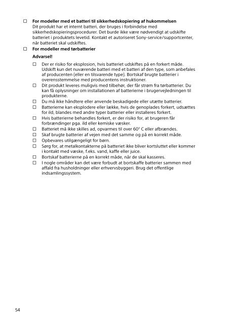 Sony SVS1512V9E - SVS1512V9E Documenti garanzia Finlandese