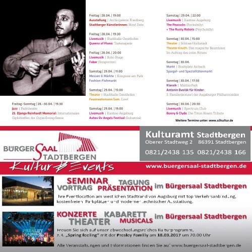 Augsburger Kulturportal 2017