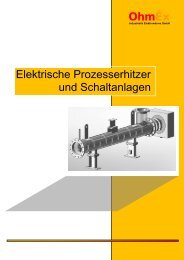 Elektrische Prozesserhitzer und Schaltanlagen - OhmEx Industrielle ...