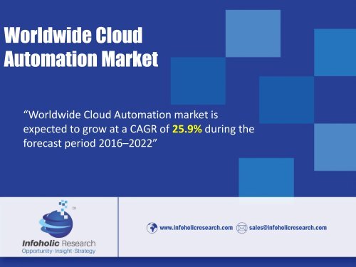 Worldwide Cloud Automation Market
