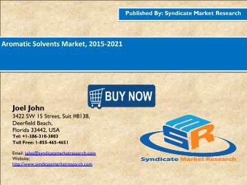 Aromatic Solvents Market, 2015-2021