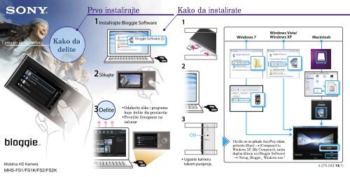 Sony MHS-FS1K - MHS-FS1K Istruzioni per l'uso Serbo