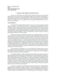 SENTENCIA DEL TRIBUNAL CONSTITUCIONAL SOBRE DISTRIBUCIÓN DE LA PÍLDORA DEL DÍA SIGUIENTE EN PERÚ (2009)