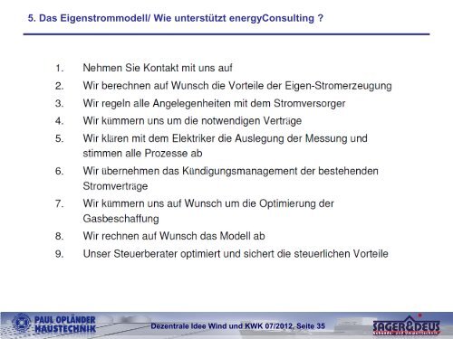 Die dezentrale Idee - Paul Opländer Haustechnik