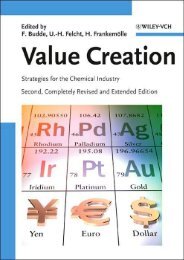 Value Creation: Strategies for the Chemical Industry