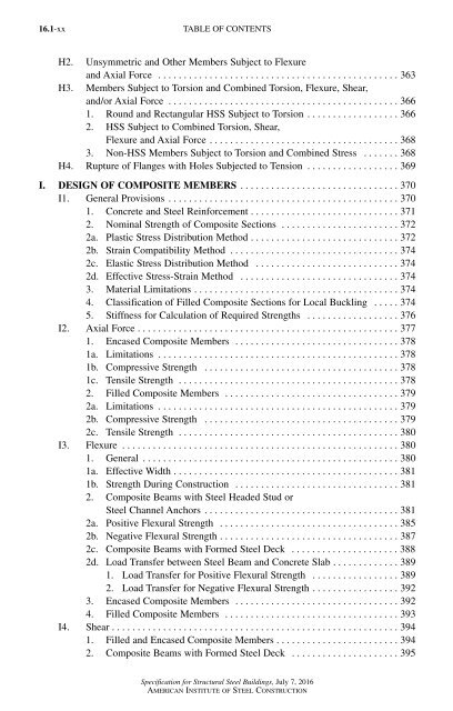 Specification for Structural Steel Buildings