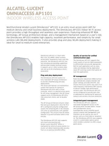 ALCATEL-LUCENT OMNIACCESS AP1101