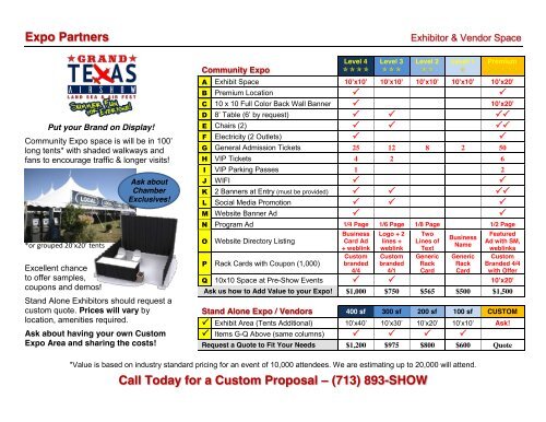 Grand Texas Airshow Production Partner Guide