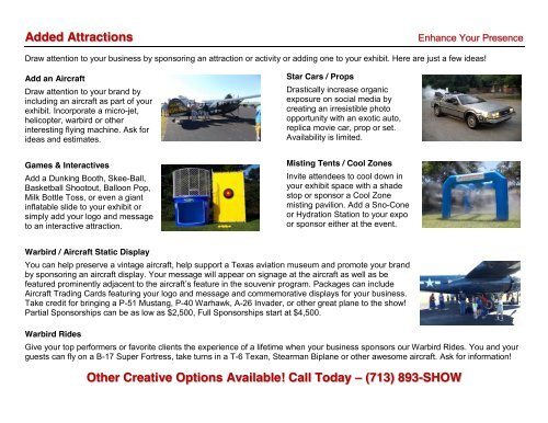 Grand Texas Airshow Production Partner Guide
