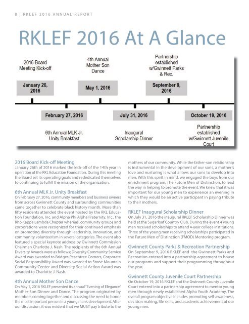 RKLEF 2016 Annual Report