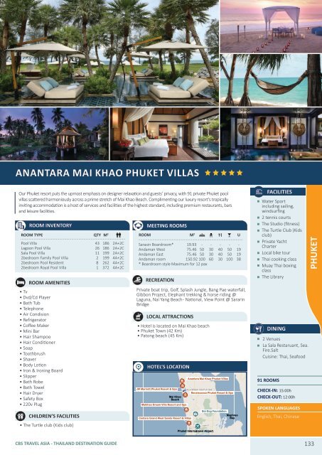 - Thailand Destination Guide - CBS Travel Asia