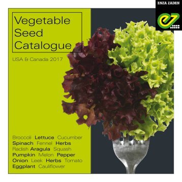 Vegetable Seed Catalogue USA & Canada 2017