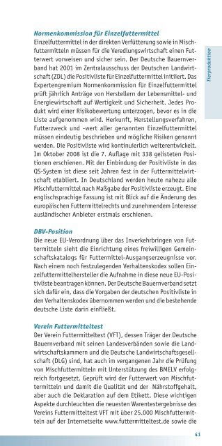 Bilanz und Positionen 2008/2009