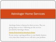 Astrologer Home Services