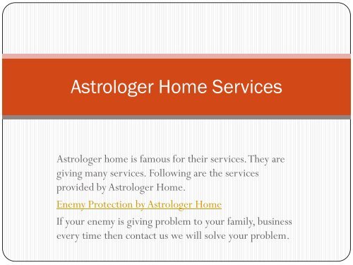 Astrologer Home Services