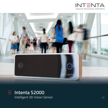 Intenta S2000: Intelligent 3D-Vision Sensor - Personenzählung, Zutrittskontrolle, Raumüberwachung