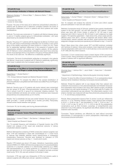 Table of Contents - WOC 2012