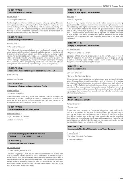 Table of Contents - WOC 2012