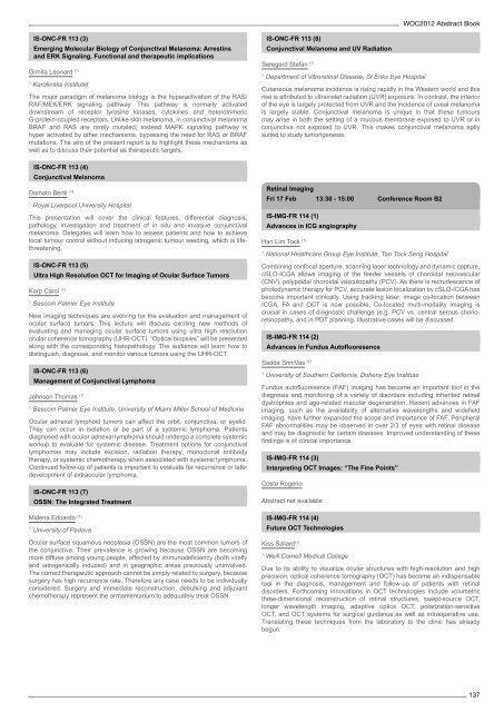 Table of Contents - WOC 2012