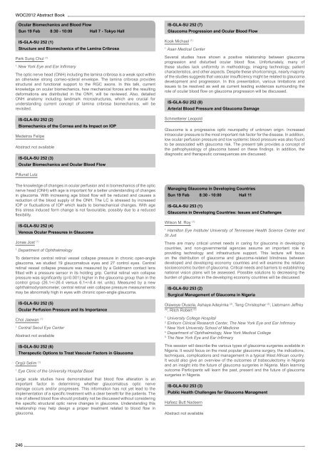 Table of Contents - WOC 2012