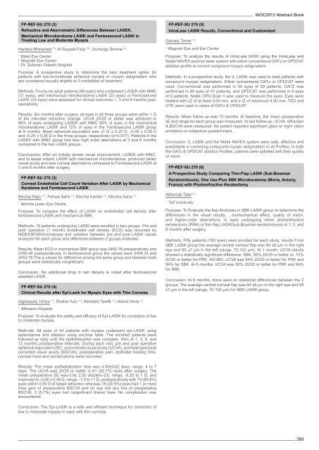 Table of Contents - WOC 2012