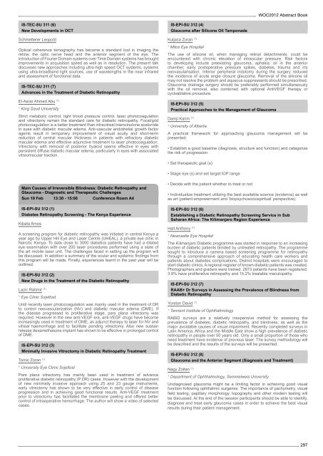 Table of Contents - WOC 2012