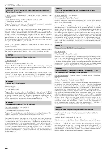 Table of Contents - WOC 2012