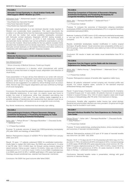 Table of Contents - WOC 2012