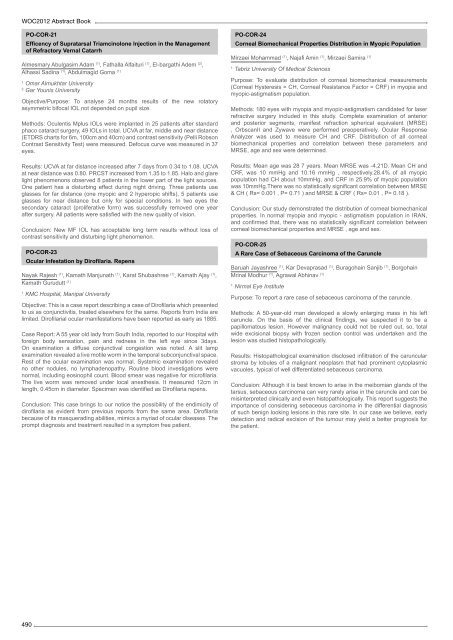 Table of Contents - WOC 2012