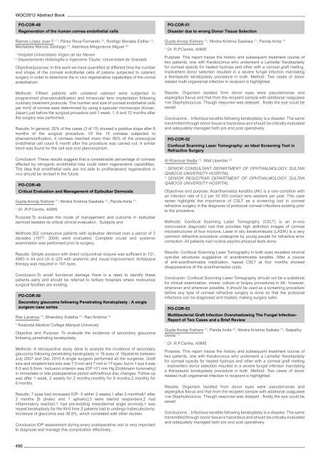 Table of Contents - WOC 2012